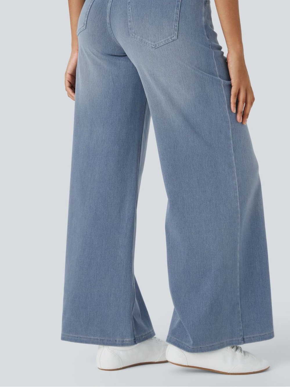 NWT Halara Flex High Waisted Baggy Wide Leg Jeans Size M Tall - Picture 2 of 9